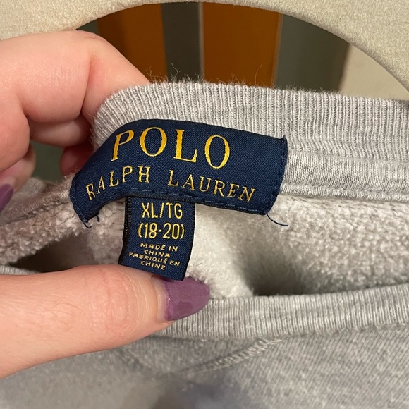 Gray Polo Ralph Lauren Sweatshirt - Picture 3 of 3